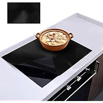 Tappetino Protettivo Per Piano Induzione KitchenRaku - Silicone Alimentare Antiscivolo, 52x78cm Nero - Foto 5