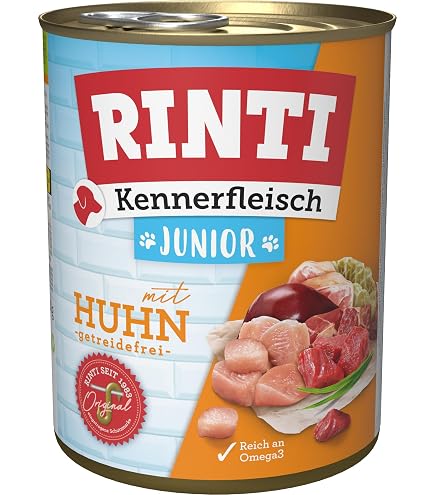 Rinti Pur Kennerfleisch Huhn – 24 X 400 G Dosen, Hundefutter Für Adulte Hunde