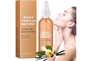 OKMINI Moisturizing Massage Body Oil Spray,Vanilla Cashmere Body Oil,Vanilla Cashmere Lotion,Massage Oil with Shea Butter Jojoba,V/anilla Body S/Pray for Dry Skin,Hydrating Oil S/Pray for Face and Body