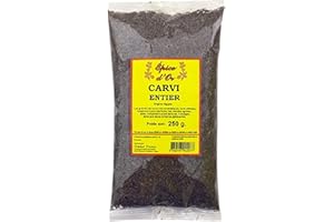 Graines De Carvi 250g - Epice d'Or, Carvi Entier 100% Naturelles, Sans Additif, Sans Arôme Artificiel et Sans Conservateur