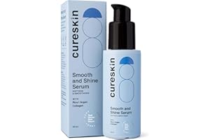 Cureskin Smooth and Shine Hair Serum for Dry Frizzy Hair Women and Men | Helps Reducing Hair Breakage, Frizz and Detangels for Strong, Protected and Shiny Hair