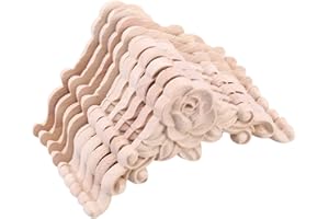 SYNYEY Olivine 10 Piezas de Calcomania Tallada en de Aplique de Esquina Decorar el Estatuillas de Artesanias Decorativas de Gabinete