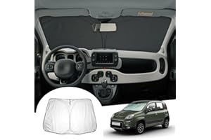 GAFAT Compatibile con Fiat Panda Hybrid/Cross/City Cross 2020-2024 2025 Parasole Frontale Interno, Panda III Parabrezza Protezione Solare, Raffreddamento, Protezione UV, Accessori Panda