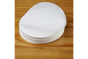 RUIYWEN 500 Hojas Papel de Horno Redondos 11cm Papel Antiadherente Horno para Hamburguesas, Prensa de Hamburguesas, Albondigas, Sarten, Barbacoa