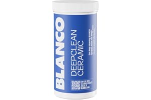 BLANCO DeepClean Ceramic | Rengöringsmedel och rengöringsmedel för keramiska handfat | professionell rengöring för rena kök | 100 g burk | pärleffekt