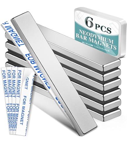 Magnetpro Rectangular Magnets 70 LB Force Size 2.36" X 0.53" X 0.20