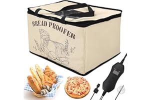 Kensbro Caja de Fermentación para Masa 30L con Calefacción - Plegable, Temperatura y Temporizador Ajustables - Ideal para Pan, Pizza, Yogur y Vino de Arroz en Casa