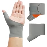 KUEEA Elastic Thumb Brace for Stabilization, Breathable Compression Bandage for Right and Left, Adjustable Support Bandage fo