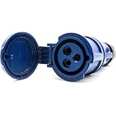 DOJA Industrial | Socket 380V FEMALE IP44 | 32A 2P+T (3 poles) | Industrial Plug Female Sockets | Single-Phase Plug 3 Pins |