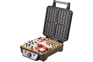 CAMRY CR 3025 Gaufrier 1150 W Noir, Multicolore, Taille Unique