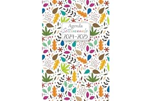 Agenda 2024 2025 Italiano: Settimanale Da Luglio 2024 a Giugno 2025 |1 settimana su 2 pagine 12 Mesi | Verticale e Piccola | Formato Practico A5 | Ce ... di attività giornaliere per tutti