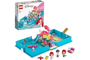 LEGO 43176 Disney Princess Les Aventures d’Ariel dans Un Livre de Contes