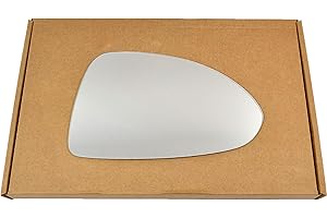Less4spares Replacment Wing Door Mirror Glass Compatible with Vauxhall Corsa D 2006-2014 STICK-ON (Convex - Spherical, Right Driver Side)
