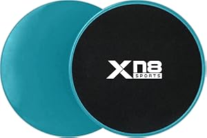 ‎XN8 SPORTS Xn8 Gleitscheiben Fitness Übung core Fitness Scheibe Gym Gliding Discs für Bauchmuskeltraining Übungen Teppich Holzböden für Hause Training, gleitscheibe Sport Slides