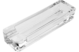 GERMANUS Cenicero de cristal para puros con una bandeja I