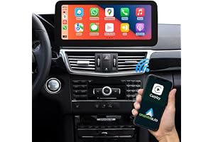 Road Top Bilradio, 12,3 tums pekskärm trådlös CarPlay Android Auto för Mercedes Benz E-klass W212 2009-2012 med NTG4.0, Stere
