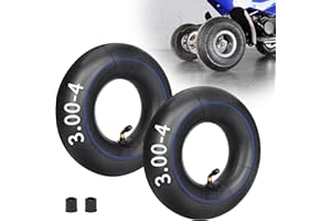 RUTU 3.00-4 3.00 X 4 10" x 3" Inner Tube 2 Pack for Gas Electric Scooter E300 E325 E-400 450 IZIP I-400 Jazzy PaceSaver Pocket Rocket Chopper Mini ATV Go Kart Goped Bladez Power Chair