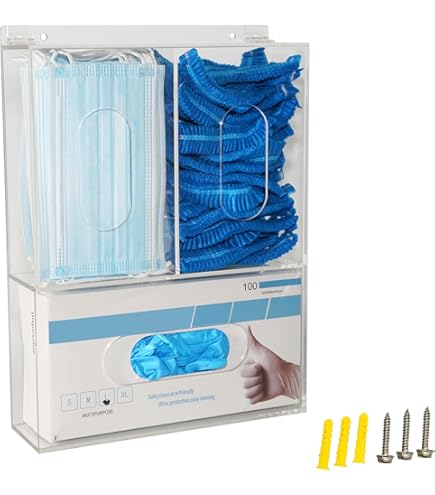 Portaguanti Da Parete XILIMEN - Dispenser Per Guanti Usa E Getta Con Montaggio Facile - Foto 5