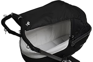 Altabebe AL7010-02 Universel Pare-soleil pour poussettes, Anti-UV 50+, Pirate Black