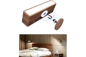 DetarZinLED Wall Sconces Rechargeable,Wireless Wall Lights Indoor,Wall Mounted Lamp with Touch Control Dim 360°Rotation, Cordless Stick On Wall Light for Bedroom Reading Bedside Living Room(1 Pack)