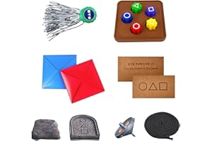 BOSENLAM Korean Traditional Game Set: Gonggi, Ddakji, Jebi Chagi, Biseokchigi, Paeng-y - Family, Party Game - Ages 0+