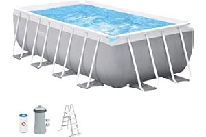 INTEX 55243 - Piscina Desmontable Rectangular con depuradora Prism Frame