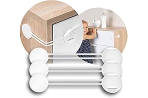 reer 72040 Multi-Sicherung 3 Stück Vorteilspack, Kindersicherung für Schrank, Schublade und mehr, vom Schwäbischen Kindersicherheitsexperten, Weiß