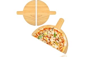 WANGDEFA 2 Pieces Pizza Peel Wooden Pizza Shovel Pizza Shovel Pizza Shovel Pizza Peel 2 Pieces Pizza Paddle Made of Birch Wood Pizza Shovel Pizza Shovel Pizza Shovel for Baking Homemade Pizza Bread