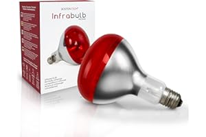 Boston Tech Bombilla Infrarroja para Termoterapia. Alivio para dolores musculares MEDIDAS 12 x 0,03 x 16,5 cm - ROSCA E27