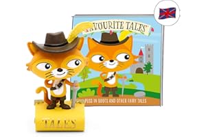 tonies Audio Character for Toniebox, Puss in Boots and Other Fairy Tales, 5 Magical Fairytale Stories for Use with Toniebox Music Player for Kids (Sold Separately)