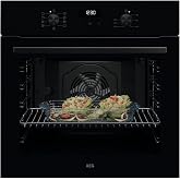 AEG TU5AB20WSK Electric Recessed Steam Oven, 72 L | Stainless steel retractable controls, 2-glass door, black glass and black