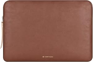 Comfyable Housse pour Ordinateur Portable 15-16 Pouces Compatible avec MacBook Pro 16 M4 2024-2019, MacBook Air 15 M4 M3 2025-2023, Marron
