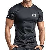 Authentic Gym Men's Functional Quick Dry Short Sleeve T-Shirt Black