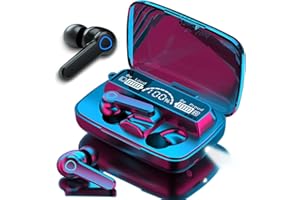 NAUC TWS Casque Bluetooth compatible avec Samsung Galaxy S22 S20 FE S21 Plus Ultra FE Écouteurs intra-auriculaires sans fil avec contrôle tactile LED