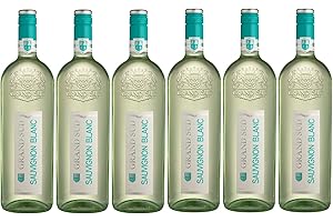 Grand Sud - Sauvignon Blanc aus Süd-Frankreich - Sortentypischer Trocken Weißwein (6 x 1 L)