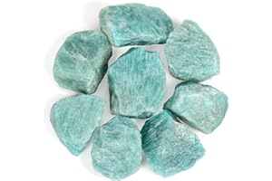 ORIENTREA Surowe kamienie Amazonit, 500 g, naturalny surowy kryształ amazonit do uzdatniania wody, kamienie lecznicze, kamienie wodne