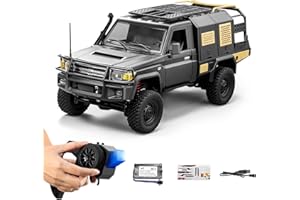 ARRIS 1/12 Scala RC Crawler MN-82S LC79 RTR 4x4 Off Road Veicoli 2.4 GHz RC Modello per Adulti Hobby Giocattoli (argento)