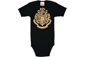 Logoshirt® Harry Potter I Hogwarts I Emblem I Baby Body Print I Kurzarm I Kleinkind I Mädchen & Jungen I Lizenziertes Originaldesign