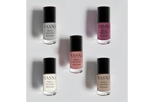 HASNA COSMETICS Hasna Paris - Vernis à Ongles Halal - Collection Privé - Éco-Responsable - Brillance et Longue Tenue - Facile à appliquer - lot de 5x 6ml (ALLURE)