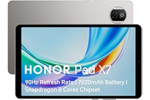 HONOR Pad X7, 90Hz Eye Comfort Display, 64GB Storage, 7020mAh Battery, Snapdragon 8 Cores Chipset,Slim Metal Body,AI Call Noise Cancellation,Android 15,Grey