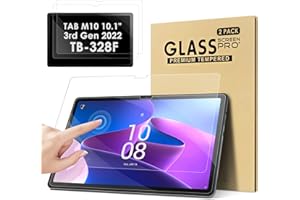 KATUMO [2 Pack Verre Trempé Protection d'écran pour Lenovo Tab M10 HD (3rd Gen) 2022 10,1 Pouces (TB-328FU/328XU) 3e Génération, Sans Bulles Ultra Transparent HD Anti-Rayures Films