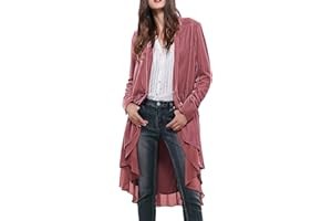 R.Vivimos Women's Velvet Ruffle Coat Slim-Fit Suit casual Jacket Fashion Classic Swallowtail Hem