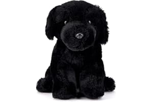 Zappi Co Buddy, czarny labrador pluszowy (20 cm) czarny pies lojalny towarzysz - miękki, przytulany, z recyklingu - idealny towarzysz psów