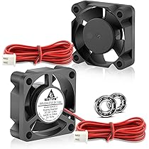 2 Stück Mini Lüfter 50x15mm - 4000 RPM DC 12-24V Bürstenlos Für Kühlung