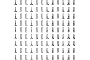 TSTRAUM Nippli per raggi per bicicletta, 108 pezzi, in ottone, per bici da corsa, per raggi di diametro 14 G/2 mm