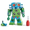 Learning Resources Design & Drill Robot Construction Toy STEM Model Kits Robot Kits Building Toy Gifts for 3 4 5 6 7 Year Old Kids Boys & Girls