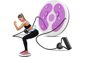 Waist Whisper Waist Twisting Balance Disc, HitTopss Adjustable Waist Trainer Twisting Disc with Handles & Massage Foot Sole For Women Weight Loss/Cardio Exercise/Body Shaping