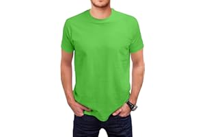 Love My Fashions Men's Round Neck Short Sleeves Plain T-Shirt