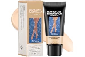 FOCUSUN Leg Makeup Waterproof No Transfer, Leg Make Up to Cover Veins, Concealer Full Coverage, Body Concealer, Tattoo Cover Up Makeup, Even Skin Tone, Easy Application(01 Natural Color,40ml)