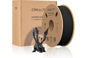 Creality oficjalny filament PLA Hyper Series PLA super prędkość drukowania 30-600 mm/s 1,75 mm szpula 1 kg, filament do drukowania 3D do drukarek 3D, czarny